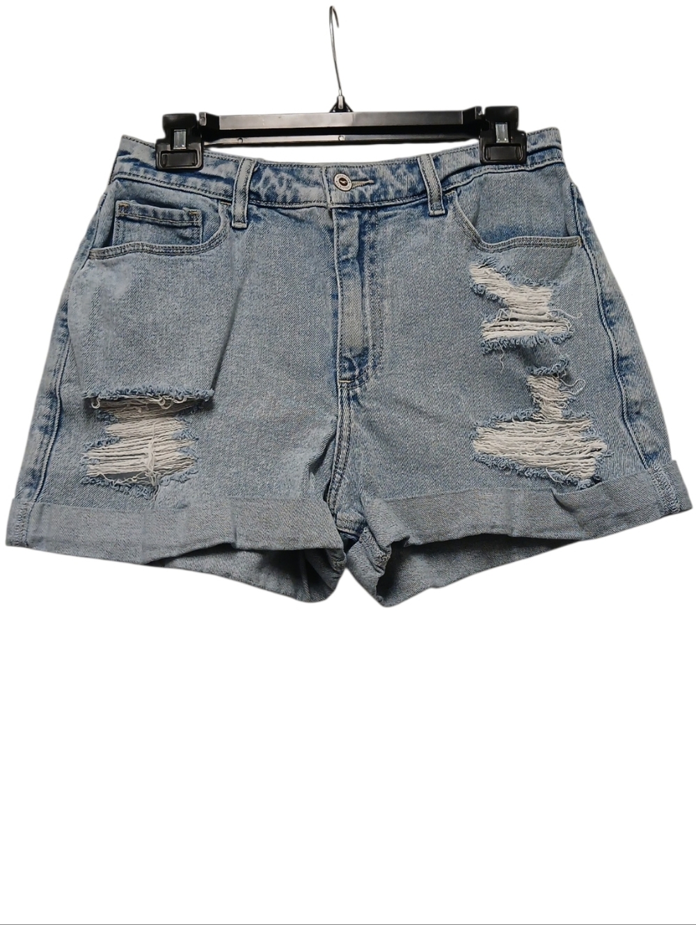 Hollister Curvy Ultra High-Rise Mom Shorts 3"  Vintage Stretch-Size 9/29